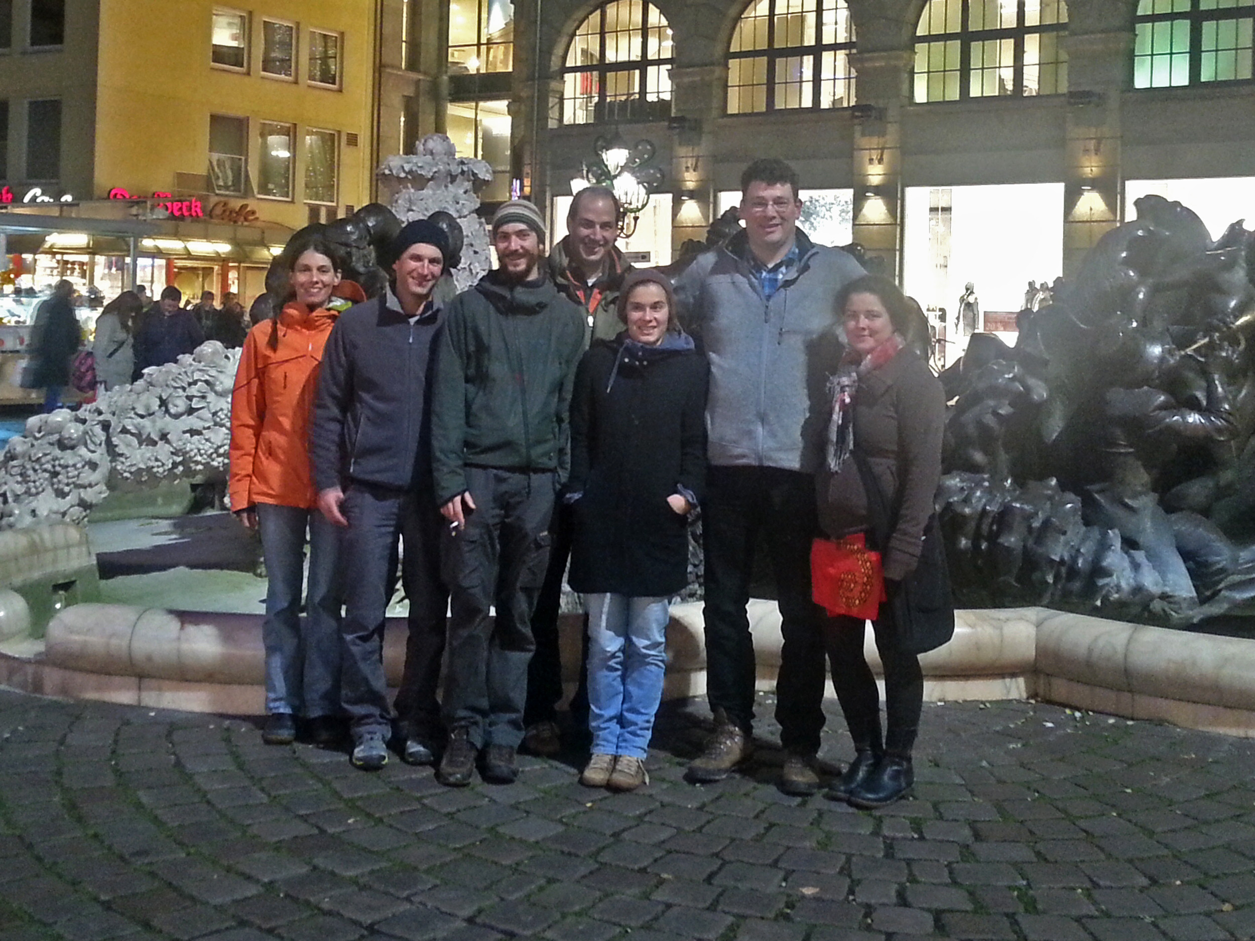 Das Bayern-Kartierteam in Nürnberg.